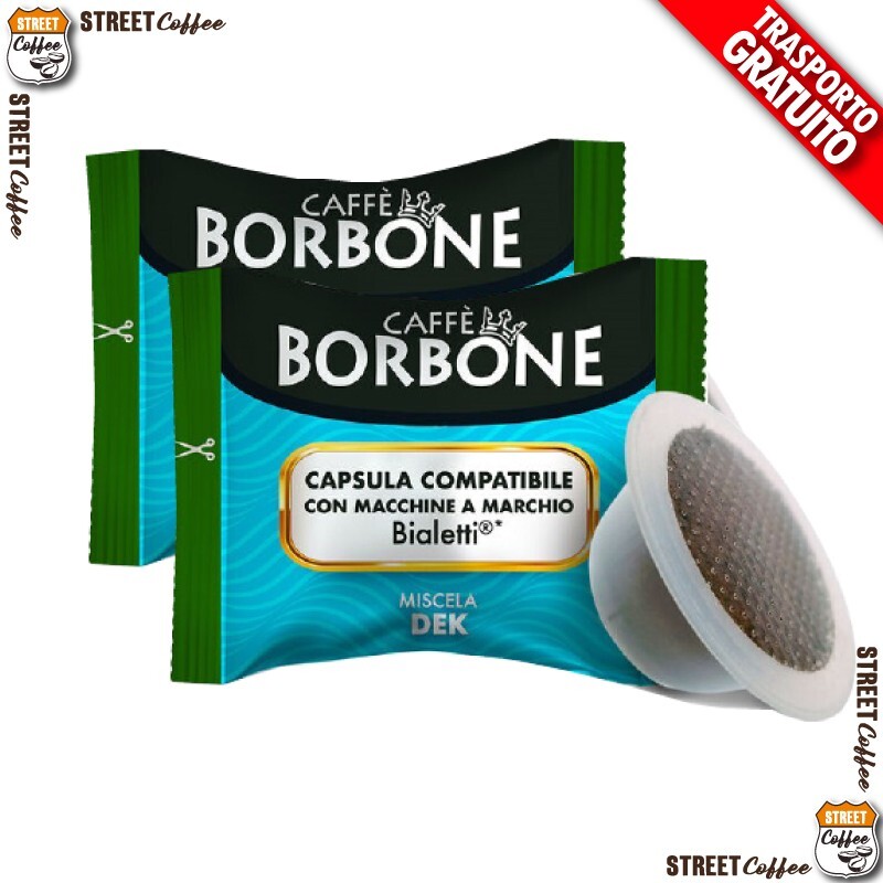 800 Capsule Caffè Borbone Miscela Dek Decaffeinato compatibili Bialetti gratis
