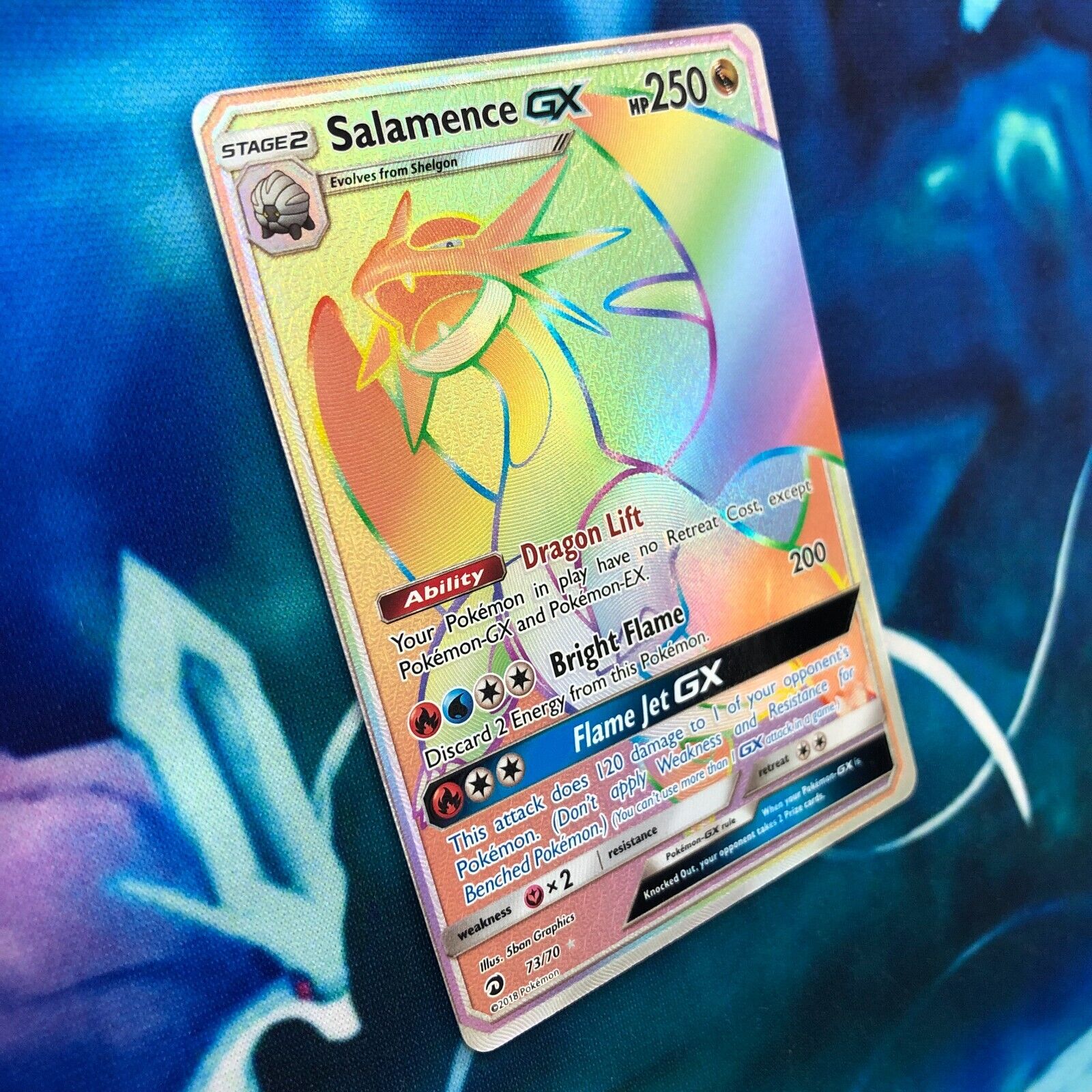 Pokémon TCG: Salamence GX (73/70) - SM7.5 Dragões Soberanos