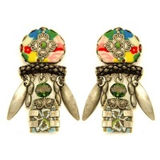 Ohrringe Ohrhänger AYALA BAR Ethno Mehrfarbig mit Perlen Damen Allergiker