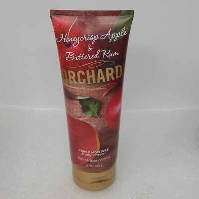 Bath & Body Works Honeycrisp & Buttered Rum Orchard Triple Moisture Cream 8 oz