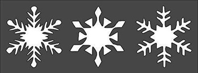 Custom Cut Stencil for Snowflakes - Perfect for Arts, Crafts, Scrapbooking & Pai