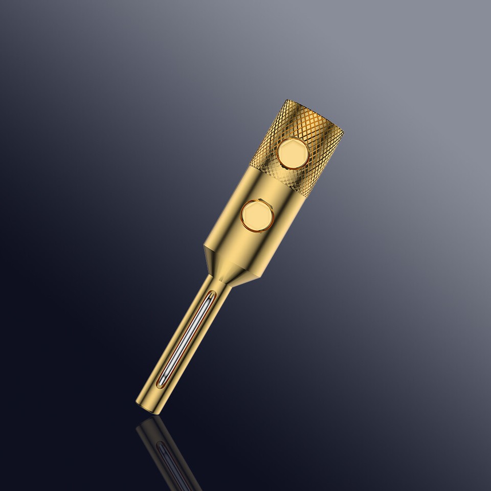 Viborg - Connettore A Banana, 4 Mm, In Puro Rame Per Altoparlanti, Piastra Da Parete, Home Theatre, Ricevitore Audio/video, Amplificatore E Sistemi Audio (4 Pezzi - Foto 9