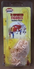 72 Model Power HO Scale Figures Train People Sitting & Standing # 5772