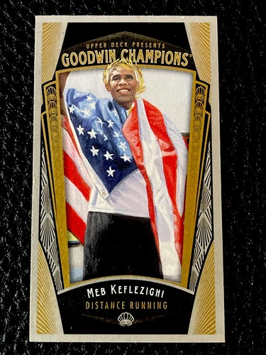 2015 UD Goodwin Champions Mini #19 Meb Keflezighi - Distance Running