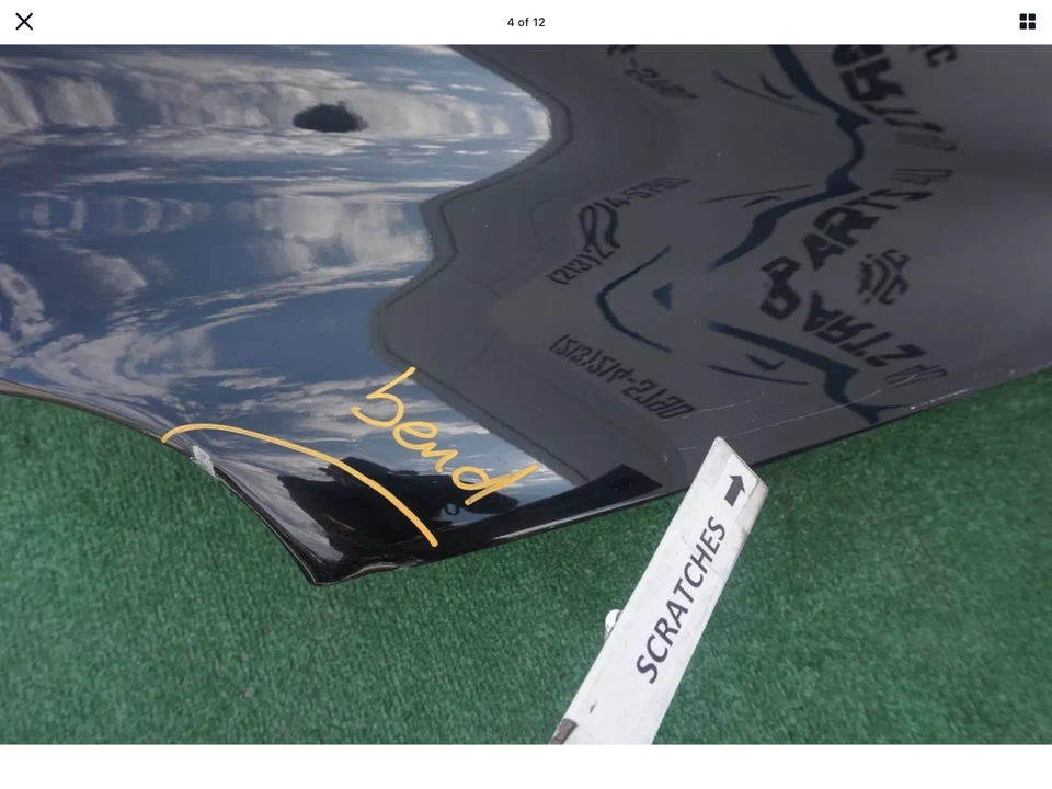 w/ damages 2002 2006 MERCEDES BENZ W203 C230 C240 C280 C320 HOOD OEM 2003 2004 - Imagem 4 de 4