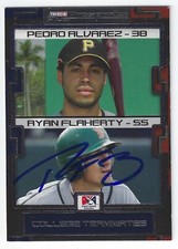 RYAN FLAHERTY BOISE HAWKS SIGNED CARD BALTIMORE ORIOLES INDIANS ATLANTA BRAVES