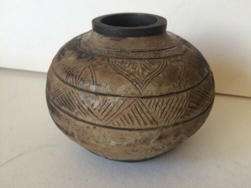 Cover Pot Ceramic Antique Of Vietnam - Picture 1 of 9