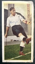 Signed 1950s George Robb Tottenham Hotspur Spurs Chix Bubble Gum Card
