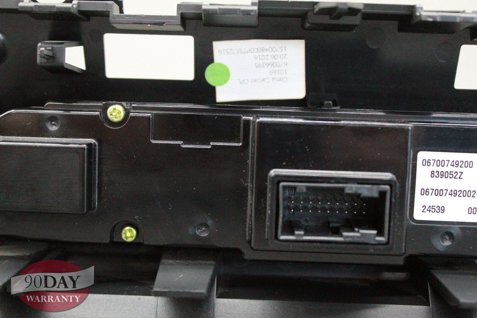 2018 MASERATI QUATTROPORTE S (M156) FRONT HEATER A/C TEMPERATURE CONTROL PANEL