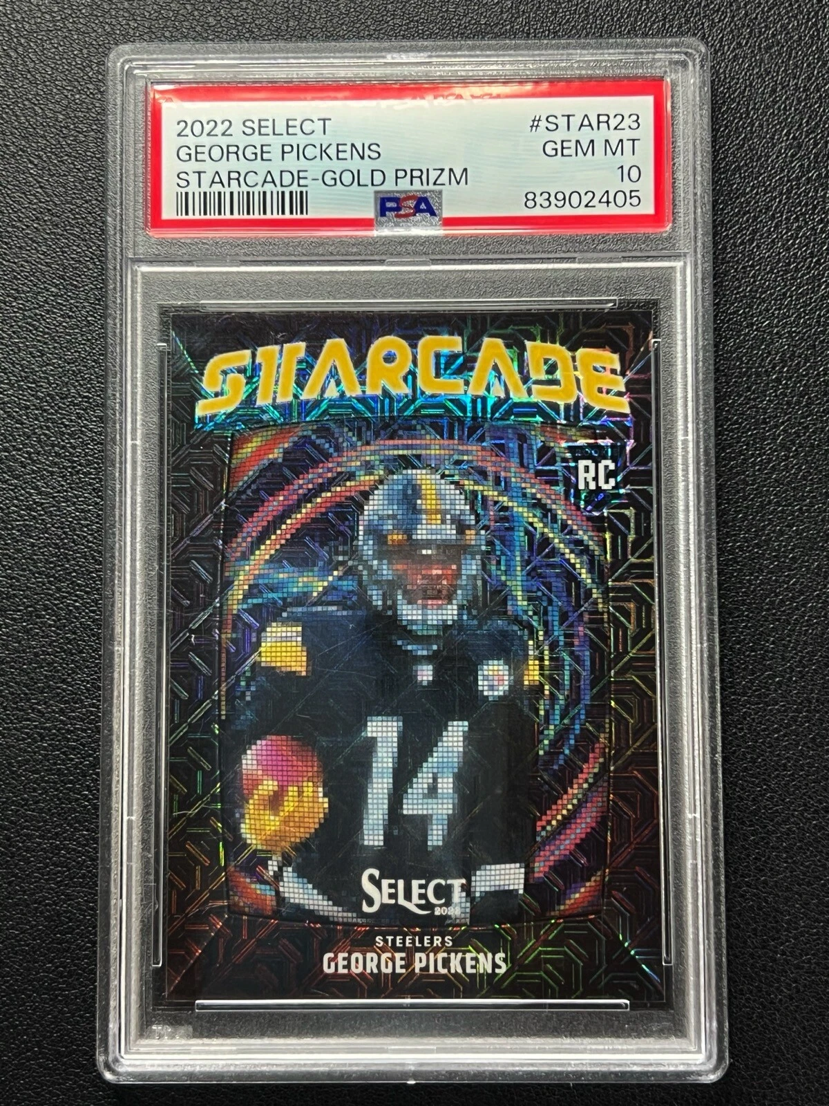 George Pickens Panini Select Starcade #STAR23 Gold Prizm