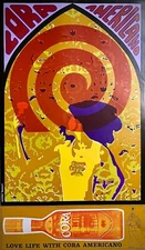 AMERICAN CORA - Original Advertising Poster - Michel Lecourt - '60 -