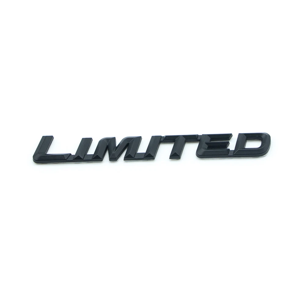 Matte Black Metal Limited Rear Tailgate Trunk Emblem Auto SUV Side Badge Sticker - Image 4 of 4