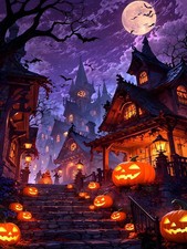Halloween Diamond Art Kits for Adults, Diamond Painting Kits for Beginners