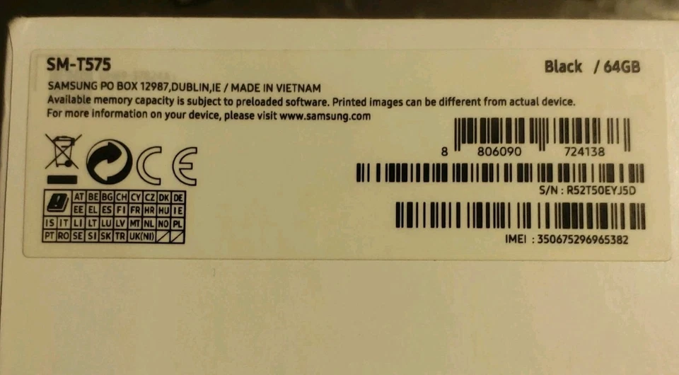 Samsung Galaxy Tab Active 3/64GB/ T575/LTE/Schwarz/ENTERPRISE VERS./OVP/komplett - Bild 2 von 4