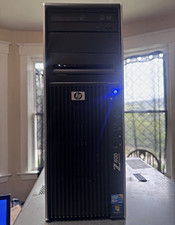 HP Z400 Tower Workstation Xeon 3.20GHz 16GB 256GB SSD 3TB Hard drive V5900 2GB