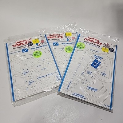 Vintage EZ - Mini Geometrics - Dresden Plate - Quilting Templates 9305 & 9303