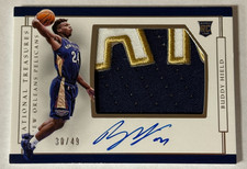 Buddy Hield Rookie Auto On Card Jersey Patch /49 RPA 2016-17 National Treasures