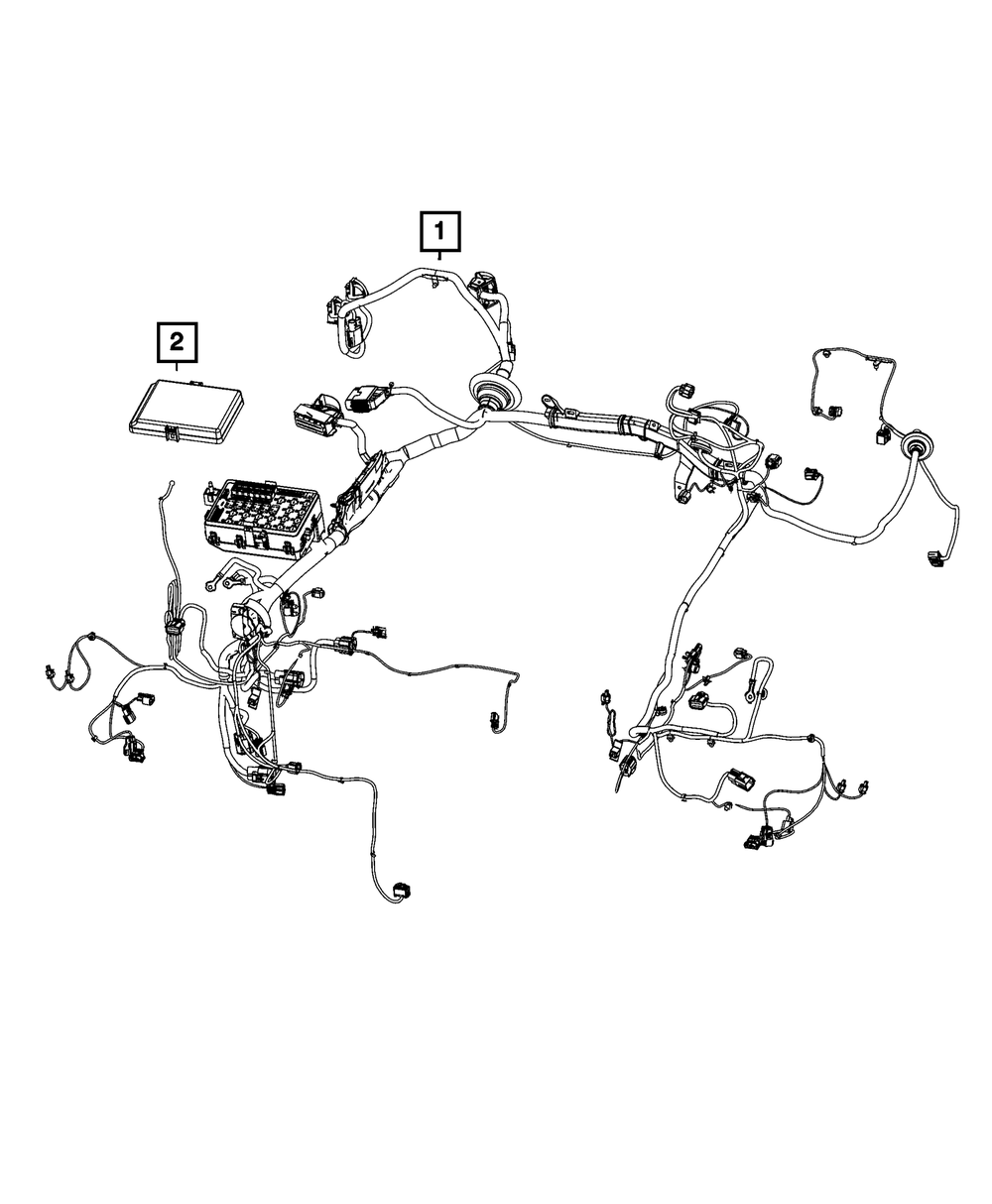 Genuine Mopar Headlamp To Dash Wiring 68595594AB