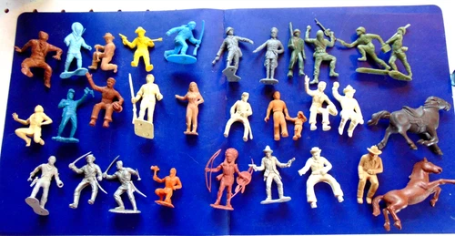 Lot of 30 Miscellaneous Marx Playset Figures.