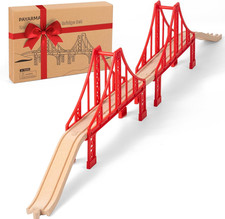 Wooden Train Track Accessories Train Railway Accessories Double Suspension Train