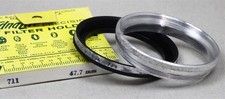 47.7mm Lens Thread - Series VII 7 EDNALITE 711 Filter Holder/Adapter w/Ring NOS