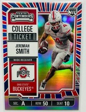 Jeremiah Smith (RC) NIL• ‘25 Panini College Ticket: Red White Blue Variant • OSU