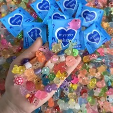 60pcs Glow in the Dark Mini Resin Animals & Mushrooms Fairy Garden Micro DecorUK