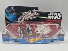 Hot Wheels Star Wars - Tie Fighter vs Millennium Falcon Vehicles CGW95