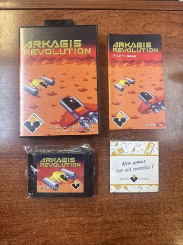 Homebrew- Arkagis Revolution (Sega Genesis, Vintage Video game)