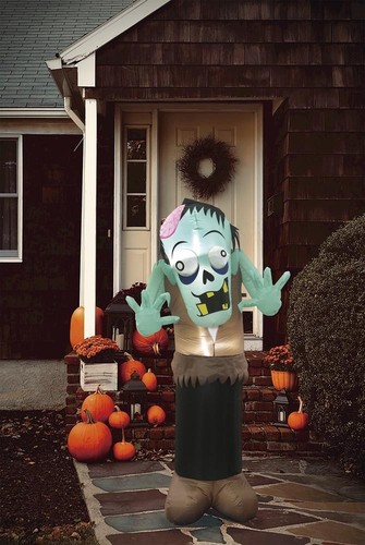 6' LED spettrale mostruoso zombie gonfiabile divertimento Halloween decorazione vacanze all'aperto - Foto 5 di 21