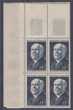 FRANCE - Année 1950 - entre 864 et 873 en blocs de 4 **