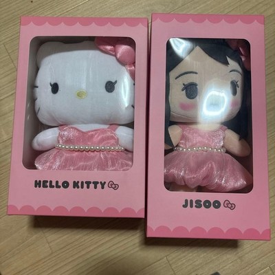 Set of 2 Hello Kitty Jisoo Plush Toy Blackpink Korea Limited Unopend New
