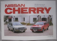 October 1982 Nissan Cherry Brochure Pub.No. S24.100m.D649.10.82