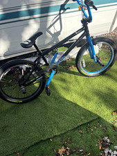 VooDoo 20in BMX Bike Black/Blue Pegs U-Brake 1 Speed Unisex Kids 20in