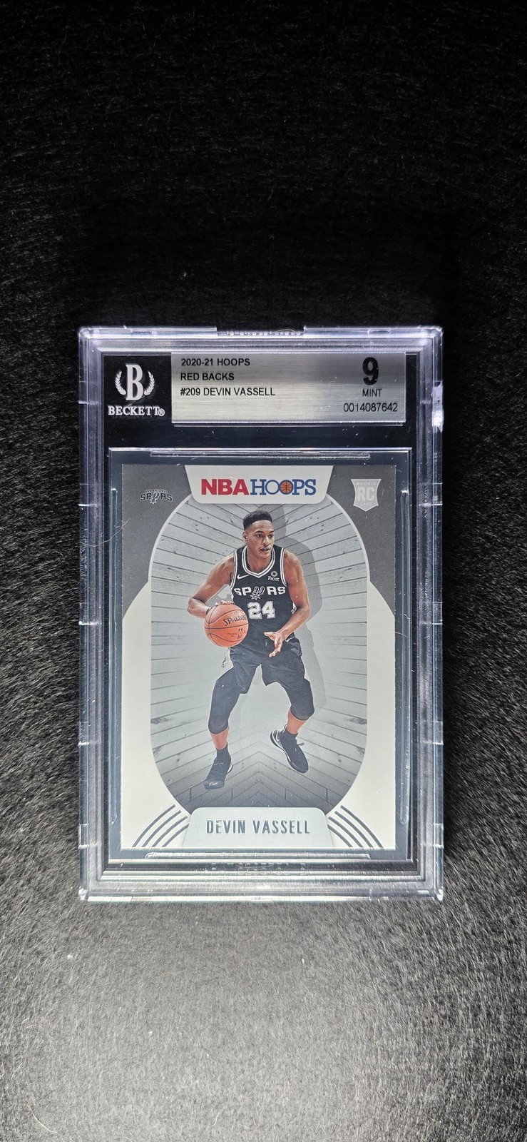2020-21 Hoops #209 Devin Vassell RC Red Backs SP BGS 9