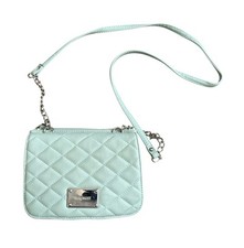 NINE WEST Small Mint Faux Leather Crossbody Purse Hand Bag