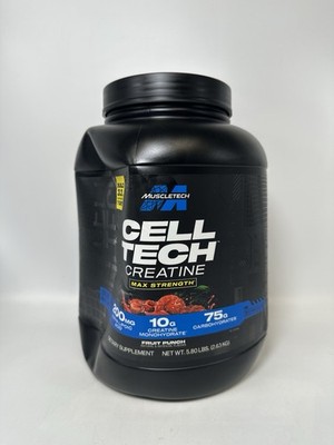 MuscleTech Creatine Monohydrate Powder Cell-Tech Fruit Punch 5.8 lbs EXP 05/2029