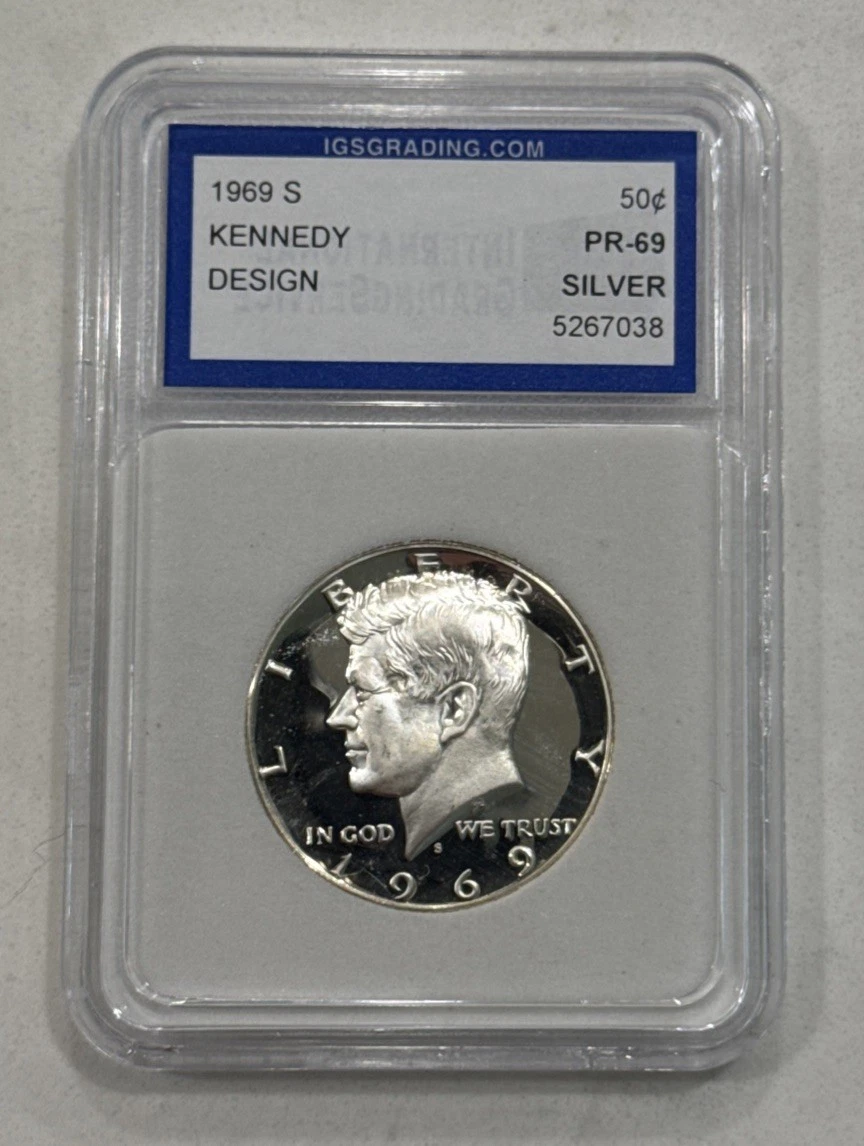 1969 アメリカ　ハーフダラー　銀貨　ケネディ　NGC PF 69 CAMEO 1969 アメリカ ハーフダラー 銀貨 ケネディ NGC PF 69 CAMEO 1969