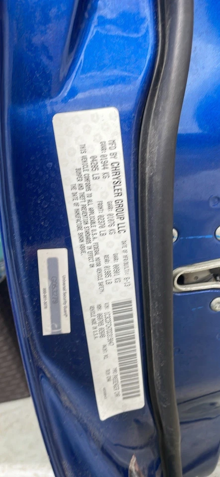 Puerta lateral izquierda del conductor azul eléctrica se adapta a 13-16 DART código de pintura PCL recogida local Foto 2 de 3