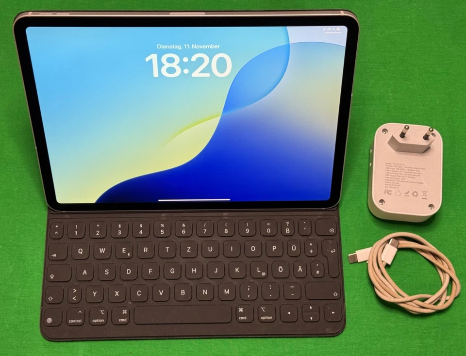 Apple iPad Pro 2. Gen 256GB, Wi-Fi + 4G mit Apple Magic Folio / Sehr Gut