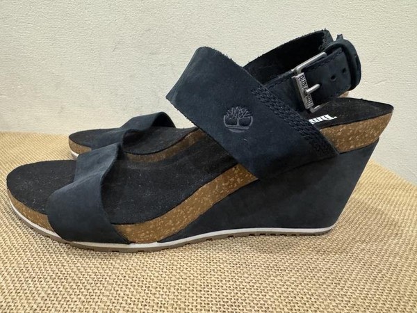 Women Timberland Heels Navy Suede 39