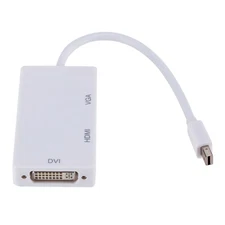White HDMI/VGA/DVI Adapter For Mac Macbook Air Pro Thunderbolt DP to HDMI H