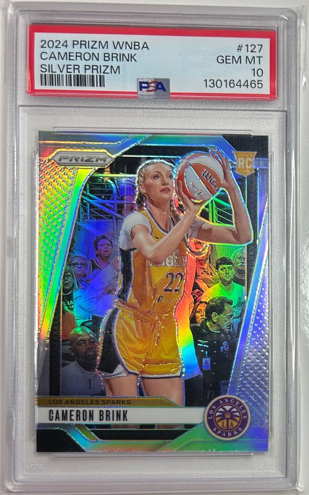 2024 Panini Prizm WNBA Cameron Brink Rookie RC #127 SILVER PRIZM GRADED PSA 10