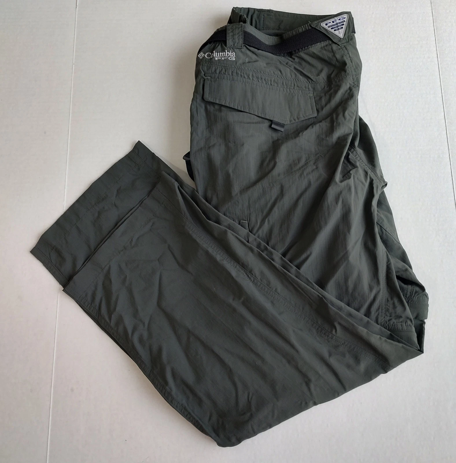 Columbia PFG Convertible Cargo Pants Mens 40x34 Green Omni Shade Fishing Belted
Opens in a new windo