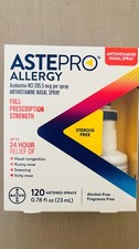 Astepro Allergy Anthistamine Nasal Spray 120 Metered Spray Bottles Exp:10/28