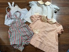 Antique Childs 1920s Lot Collection Baby Clothing Dresses Original