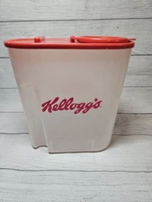 Vintage Kellogg's Cereal Container with RED LID 1996, Food Saver Container