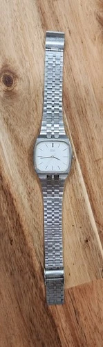 Vintage 70's Seiko 7810-5019 Men Silver Quartz Watch