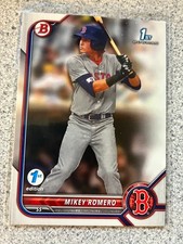 Mikey Romero 2023 1st Bowman Rookie Draft Prospect #BD-42 Boston Red Sox *244