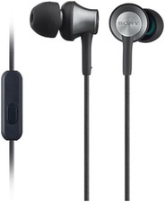 Sony Closed Dynamic In-Ear Headphones w/ Mic Brass MDR-EX650AP Black NEW Japan